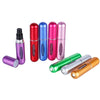 Colorful refillable mini perfume spray bottles, portable travel atomizers for fragrance